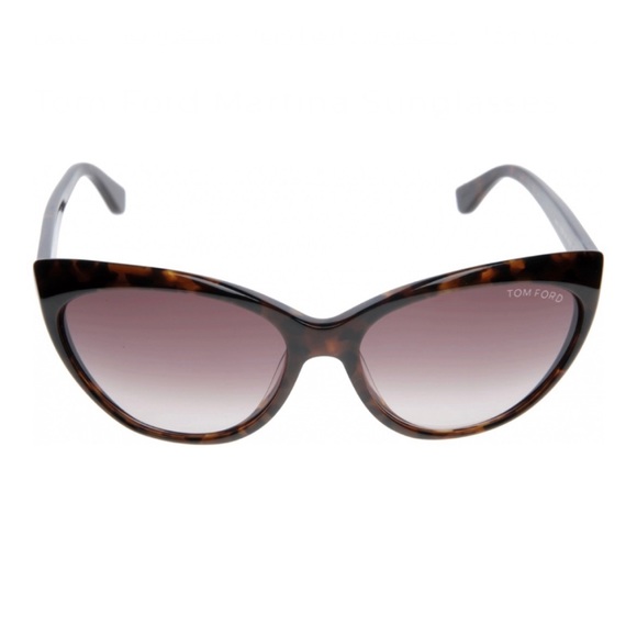 Tom Ford Martina Tortoise Cat Eye Sunglasses - Picture 2 of 16